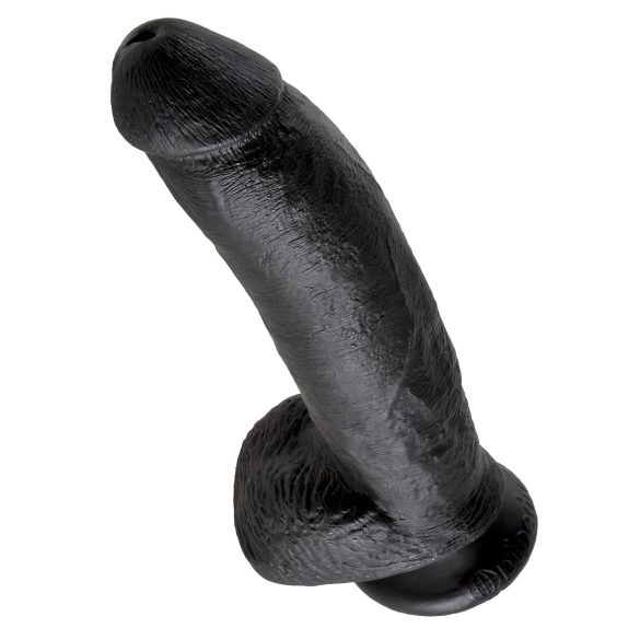 King Cock - consolador realista con ventosa y testículos - 23cm negro