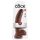King Cock 9 - dildo ventosa con testículos (23cm) - marrón