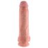 King Cock 11 - consolador con ventosa y testículos (28cm) - color natural