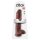 King Cock 11 - Consolador con ventosa y testículos (28 cm) - marrón
