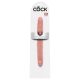 King Cock 12 Slim - Doble Consolador Realista (31cm) - Natural