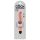 King Cock 7 Stiffy - vibrador realista e impermeable (18 cm) - color natural