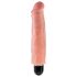 King Cock 7 Stiffy - vibrador realista e impermeable (18 cm) - color natural