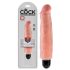 King Cock 7 Stiffy - vibrador realista e impermeable (18 cm) - color natural
