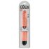 King Cock 10 Stiffy - vibrador realista e impermeable (25cm) - piel natural