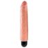 King Cock 10 Stiffy - vibrador realista e impermeable (25cm) - piel natural