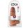 King Cock 9 Chubby - dólo succionador (23cm) - oscuro natural