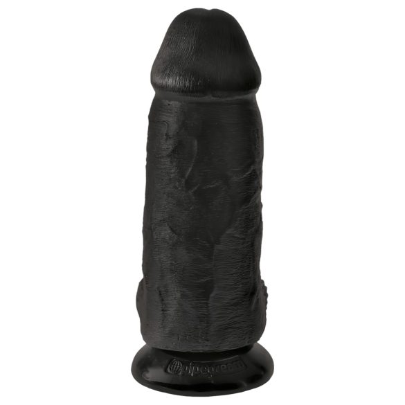 King Cock - consolador realista con ventosa y testículos - 23 cm - negro