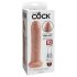 King Cock 7 - Dildo realista (18 cm) - Natural