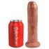 King Cock 7 - dildo realista (18cm) - tono oscuro