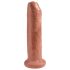King Cock 7 - Dildo realista (18 cm) - tono oscuro natural