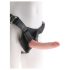 King Cock 7 - Dildo con arnés ajustable (negro)