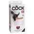 King Cock 7 - Dildo con arnés ajustable (negro)