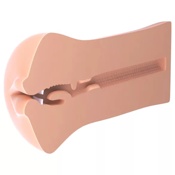 Fuck Me Silly To Go - masturbador oral realista - color natural