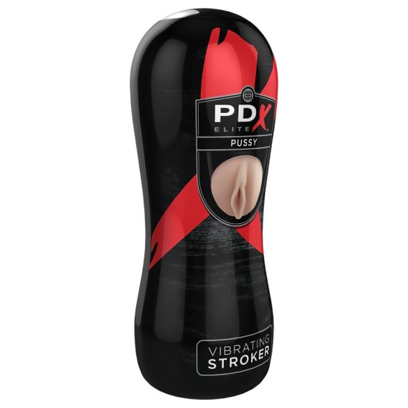 PDX Pussy Stroker vibrador - vagina sintética natural