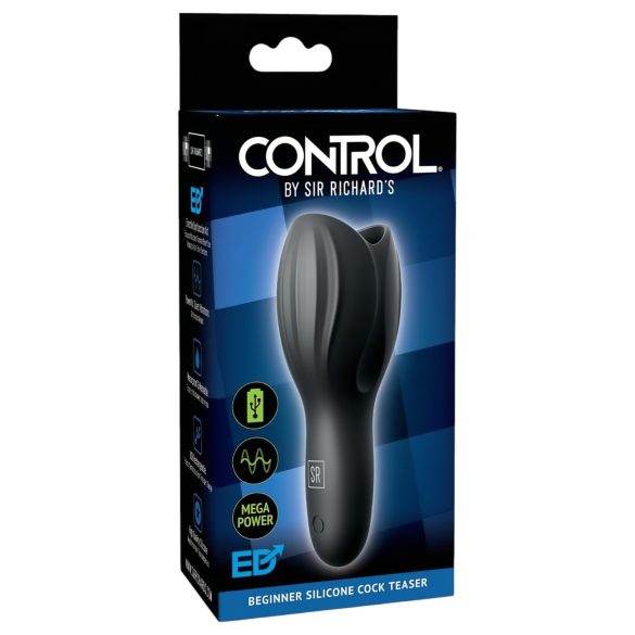 / Control Cock Teaser - vibrador impermeable, recargable para el glande (negro)