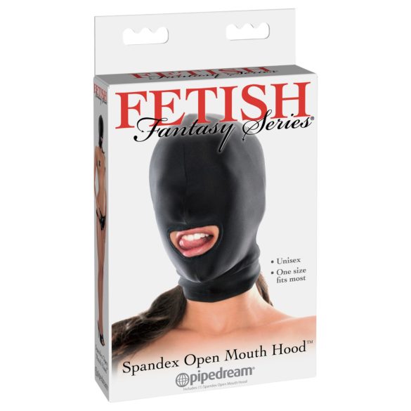 Fetish Fantasy - máscara fetiche con abertura bucal - negro
