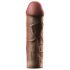X-TENSION Mega 2 - funda realista para pene (20,3cm) - tono oscuro