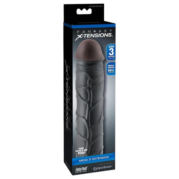 X-TENSION Mega 3 - funda realista negra (22,8cm)