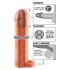 X-TENSION Perfect 2 - Funda con anillo para el pene (19cm) - natural