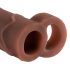 X-TENSION Perfect 2 - Anillo y Funda de Pene (19cm) - Tono Natural Oscuro