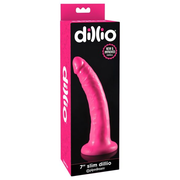 Dillio 7 - realista y con ventosa (18cm) - rosa