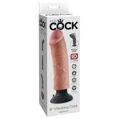King Cock 8 - flexible, realista vibrador (25cm)