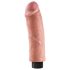 King Cock 8 - flexible, realista vibrador (25cm)