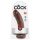 Dildo King Cock 20 cm - Marrón