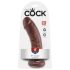 Dildo King Cock 20 cm - Marrón