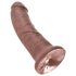 Dildo King Cock 20cm - marrón