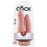 King Cock Double Penetrator - realista dildo doble (piel)