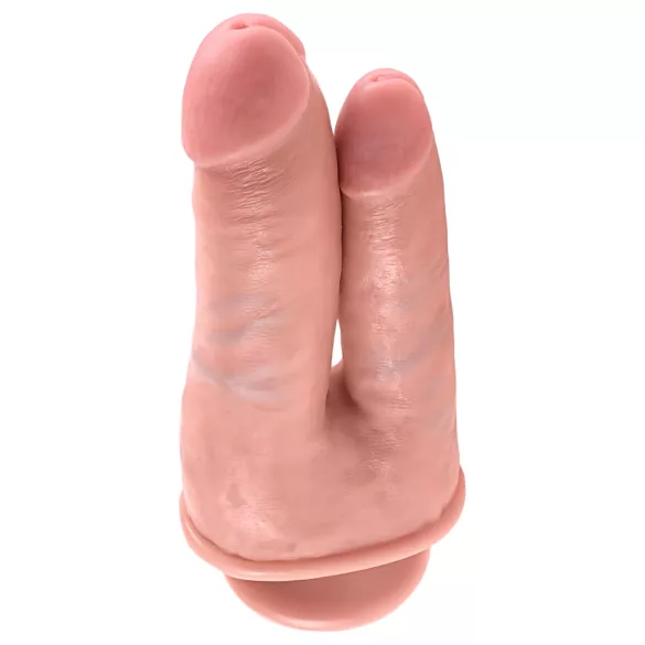 King Cock - consolador doble realista - silicona color piel