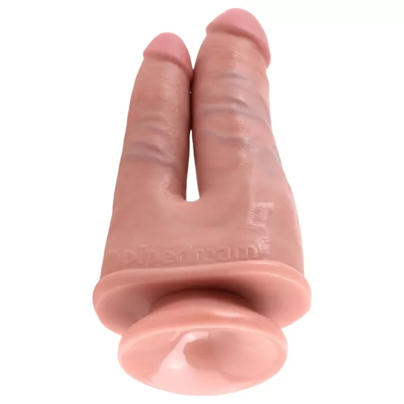 King Cock - consolador doble realista - silicona color piel