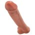 King Cock 15 - Dildo Gigante (38 cm) - Color Oscuro Natural