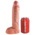 Arnés con consolador hueco King Cock 25 cm
