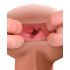 PDX Reach Around - 2 en 1: Anillo para el pene y masturbador (natural)