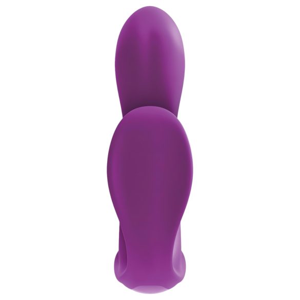 Éxtasis total 3 en 1: vibrador triple con radio y batería (lila)