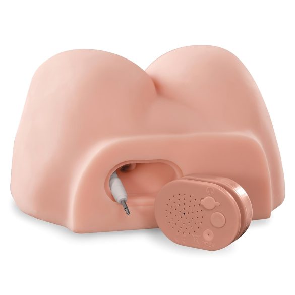 PDX Dirty Talk - masturbador realista torso con dildo - color natural