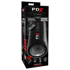 PDX Moto Blower - masturbador vibrante y succionador (negro)
