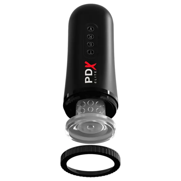 PDX Moto Blower - masturbador succionador vibrador - silicona negra