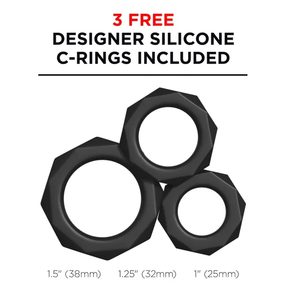 PDX Moto Blower - masturbador succionador vibrador - silicona negra