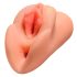PDX Double Stroker - Masturbador 2en1 Realista (Natural)