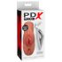 PDX Double Stroker - Masturbador 2en1 Realista (tono oscuro)