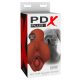 PDX Pick Your Pleasure - 2en1 masturbador realista (marrón)