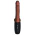 Vibrador lujurioso King Cock Plus 7,5" con escroto, marrón.