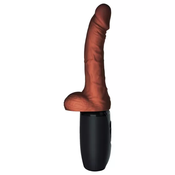 King Cock Plus 7,5 - consolador realista con testículos vibrador marrón