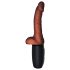 Vibrador lujurioso King Cock Plus 7,5" con escroto, marrón.