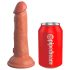King Cock Elite 6 - dildo realista con ventosa (15cm) - oscuro