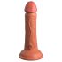 King Cock Elite 6 - dildo realista con ventosa (15cm) - oscuro